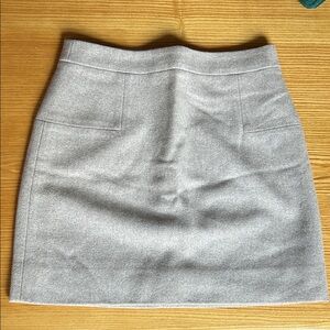 J. Crew Light Gray Mini Skirt